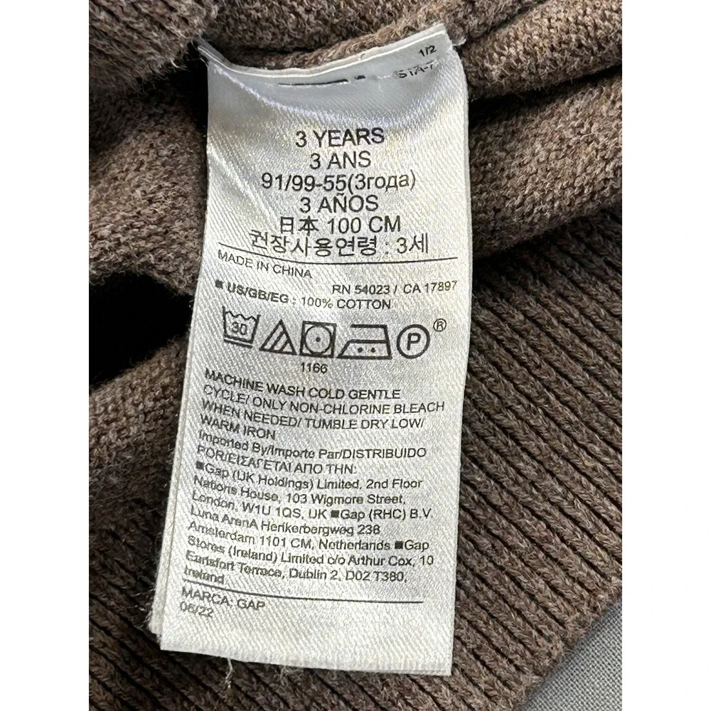 Baby Gap Mickey Mouse Heather Brown Long Sleeve Sweater Toddler 3 Years‎